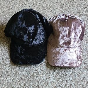 Velvet dad cap